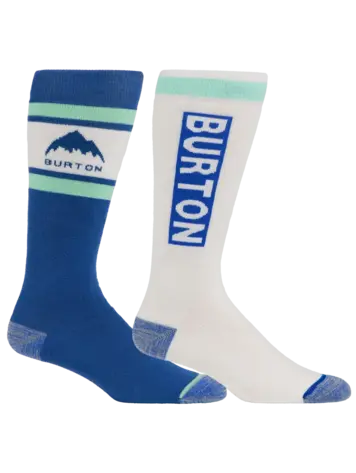 BURTON BURTON Women's Weekend Midweight Socks (2 Pack) Jake Blue/Light Teal