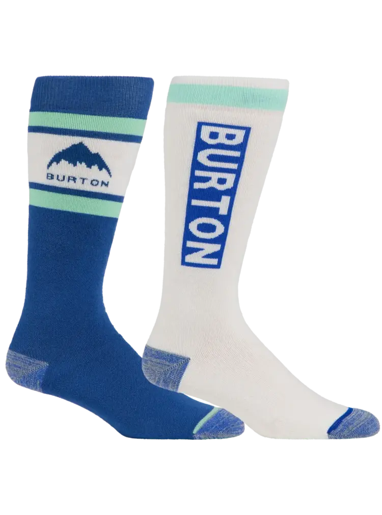 BURTON BURTON Women's Weekend Midweight Socks (2 Pack) Jake Blue/Light Teal