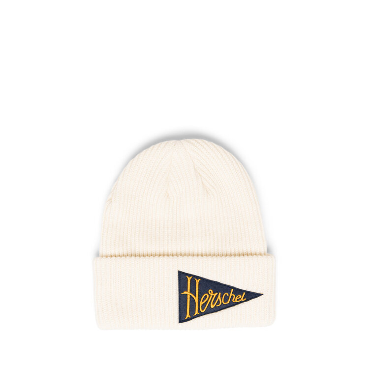 HERSCHEL HERSCHEL Rowan Pennant Beanie Vintage White