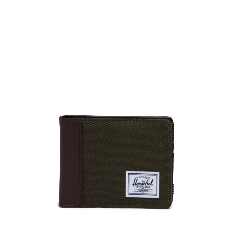 HERSCHEL HERSCHEL Hank Wallet Ivy Green/Chicory Coffee