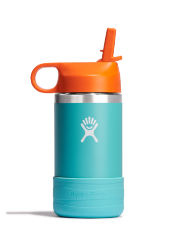 HYDRO FLASK HYDRO FLASK 12oz Kids Wide Mouth Straw Cap & Boot Seaspray