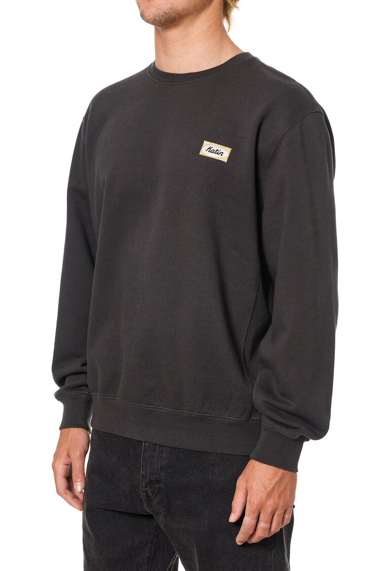 KATIN KATIN Emb Crew Fleece Black Wash