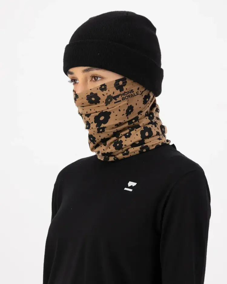 MONS ROYALE MONS ROYALE Daily Dose Merino Neckwarmer Aoraki Lily Toffee