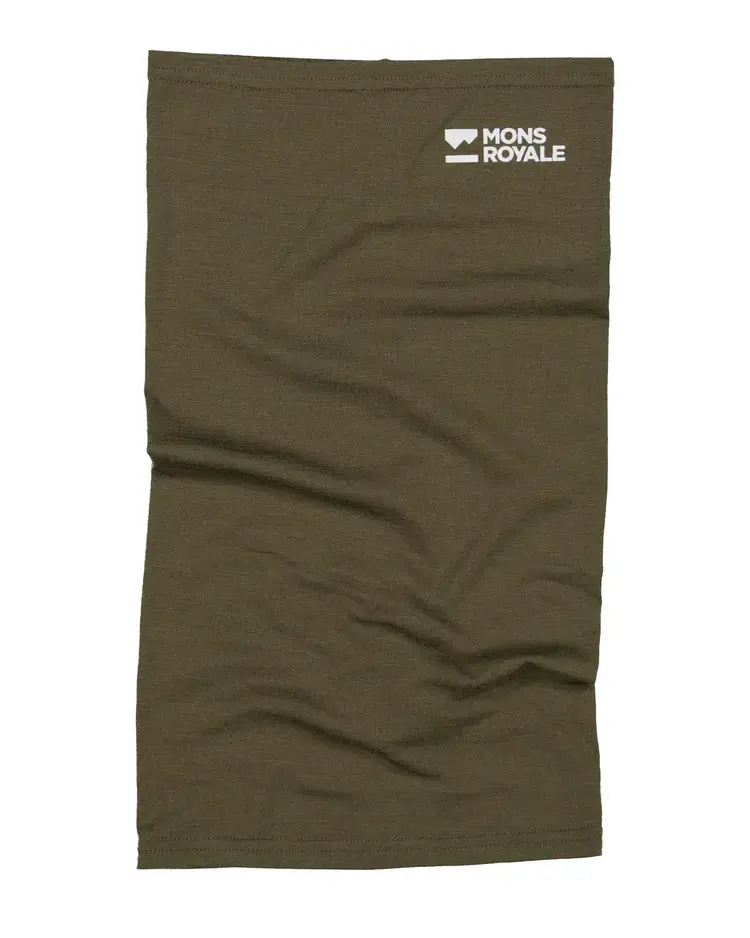 MONS ROYALE MONS ROYALE Daily Dose Merino Neckwarmer Dark Olive