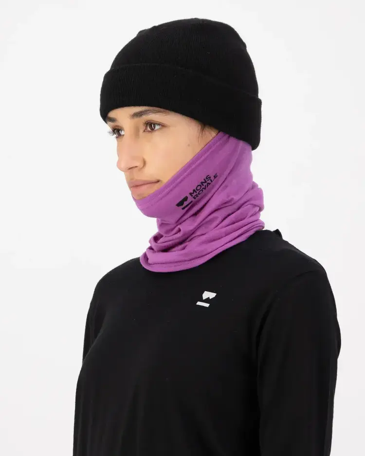 MONS ROYALE MONS ROYALE Daily Dose Merino Neckwarmer Purple Bolt