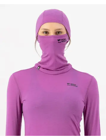 MONS ROYALE MONS ROYALE Santa Rosa Merino Balaclava Purple Bolt
