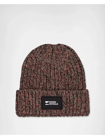MONS ROYALE MONS ROYALE Triple Treat Merino Beanie Canyon Rose