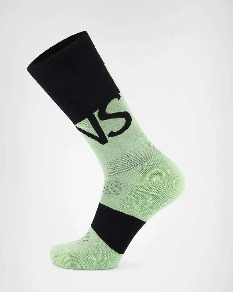MONS ROYALE MONS ROYALE Ultra Cushion Merino Snow Sock Matcha / Black