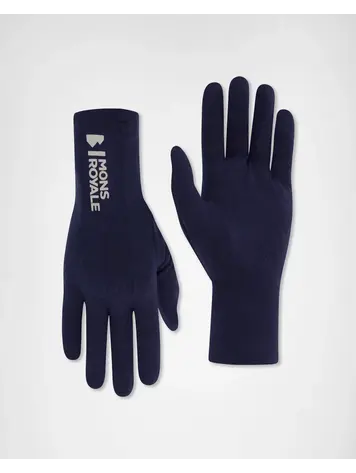 MONS ROYALE MONS ROYALE Volta Merino Glove Liners Midnight
