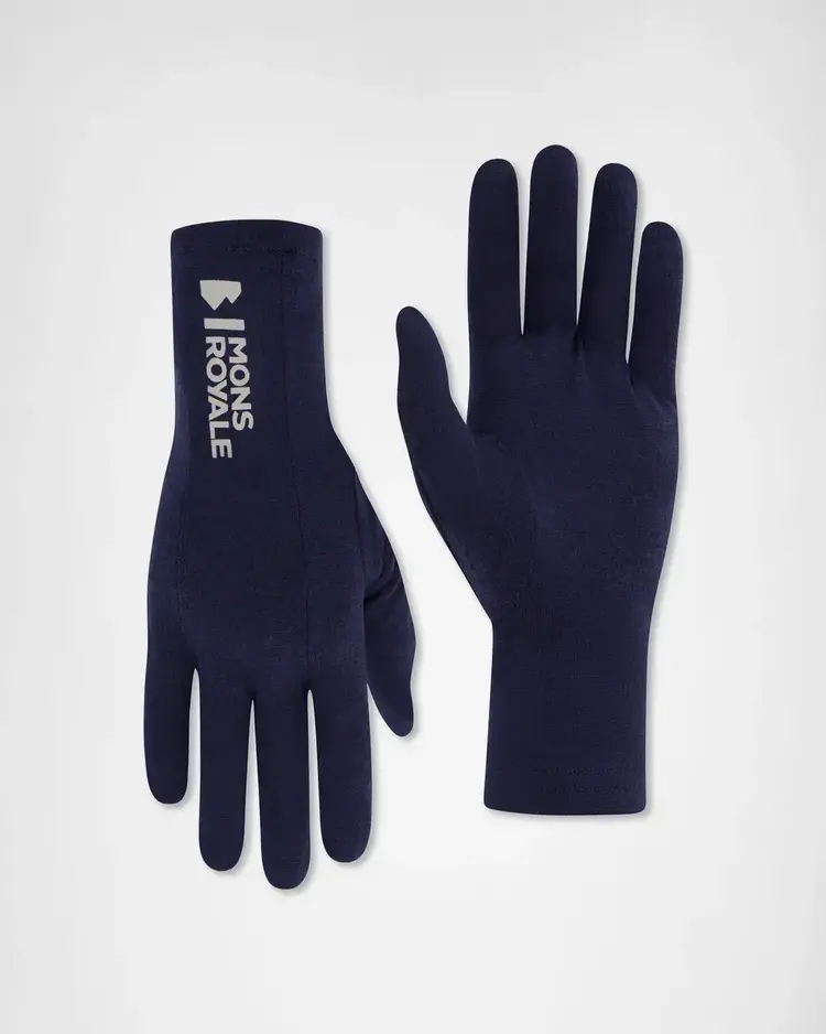 MONS ROYALE MONS ROYALE Volta Merino Glove Liners Midnight