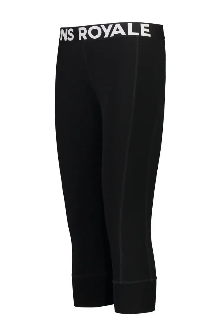 MONS ROYALE MONS ROYALE Women's Cascade Merino Base Layer 3/4 Legging Black