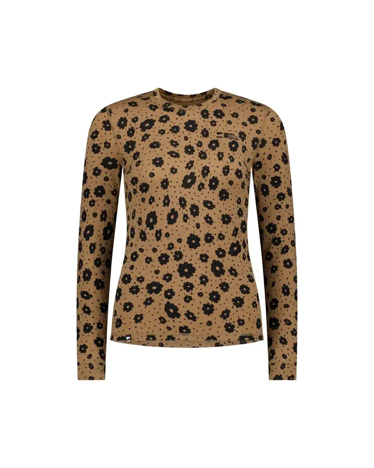 MONS ROYALE MONS ROYALE Women's Cascade Merino Base Layer Long Sleeve Aoraki Lily Toffee