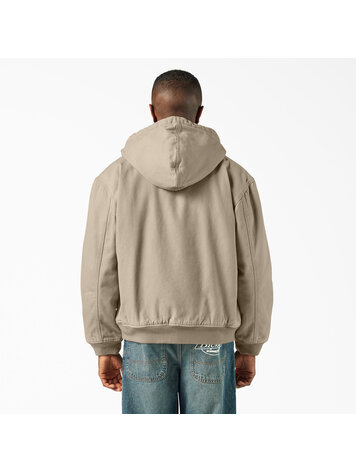 DICKIES DICKIES Mens Hilham Hooded Canvas Jacket Desert Sand