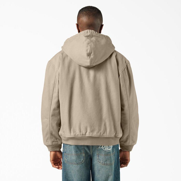 DICKIES DICKIES Mens Hilham Hooded Canvas Jacket Desert Sand