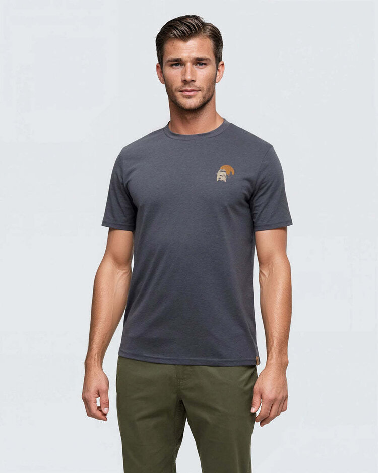 TENTREE TENTREE Men's Mountain Pass T-Shirt Graphite/Birchwood