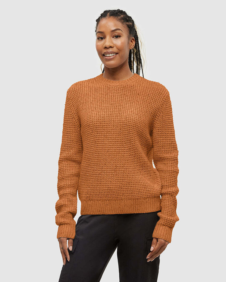 TENTREE TENTREE Women's Morrell Sweater Burnt Caramel Nep