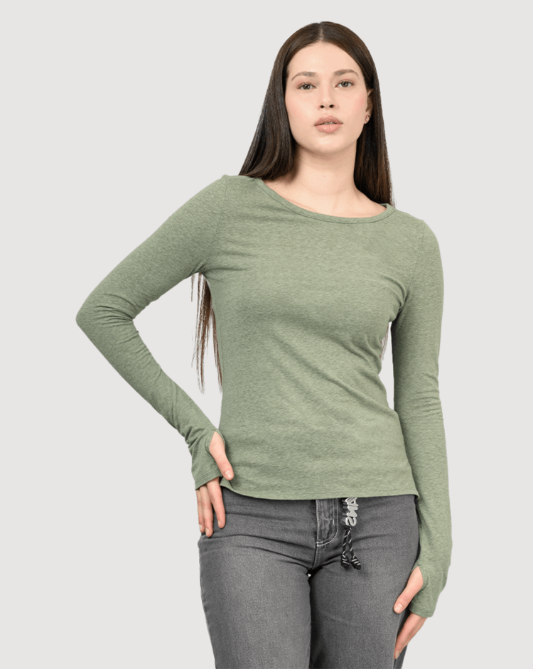 VANS VANS Marissa Paper Jersey Long Sleeve Taupe Mist