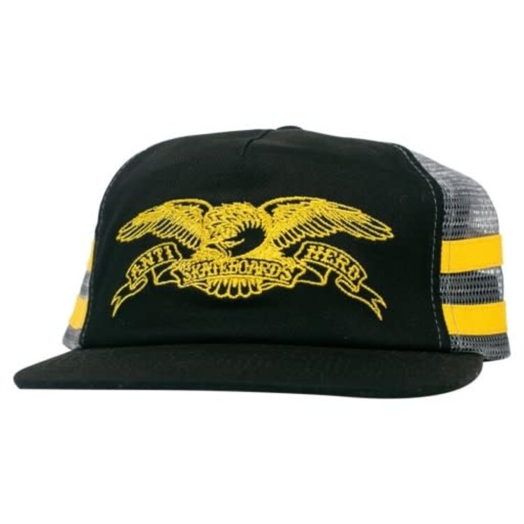 ANTIHERO ANTIHERO Basic Eagle Snapback Black/Charcoal/Yellow