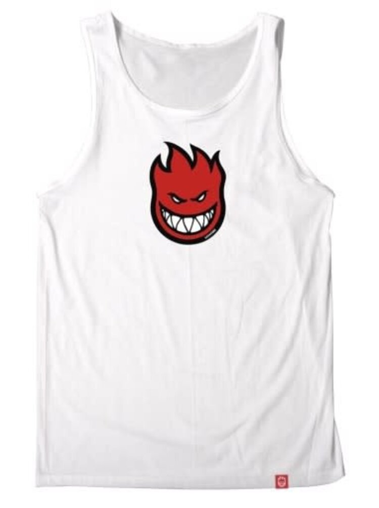 SPITFIRE SPITFIRE Bighead Mid Fill Tank Top White W/ Red