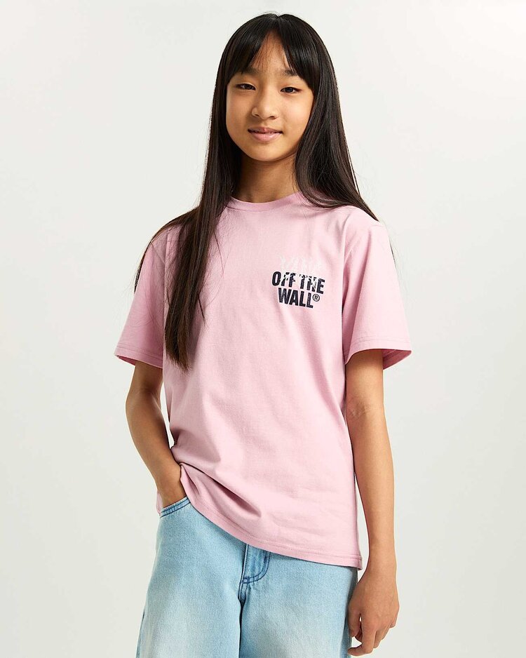 VANS VANS Kids Metal Wall T-Shirt Pink Dawn