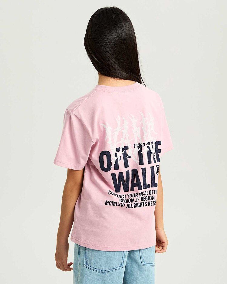VANS VANS Kids Metal Wall T-Shirt Pink Dawn