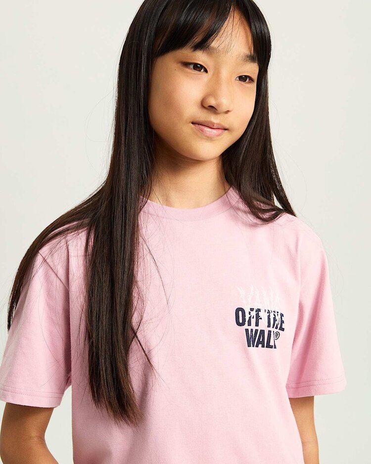VANS VANS Kids Metal Wall T-Shirt Pink Dawn
