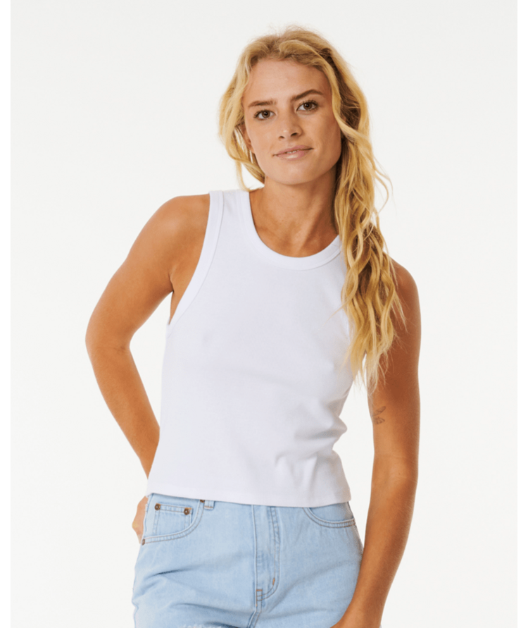RIP CURL RIP CURL Classic Ribbed Tank Optical White