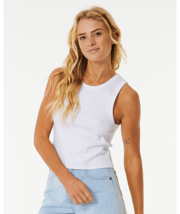 RIP CURL RIP CURL Classic Ribbed Tank Optical White