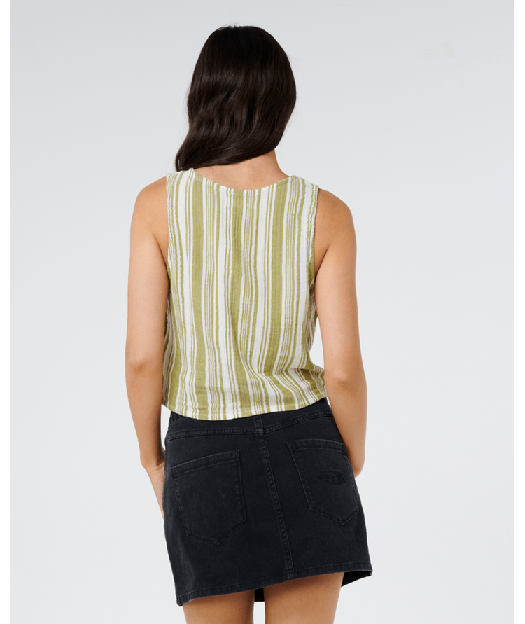 RIP CURL RIP CURL Premium Surf Stripe Top Olive
