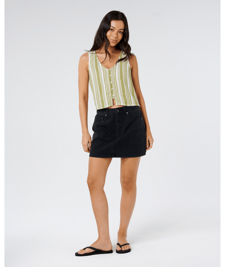 RIP CURL RIP CURL Premium Surf Stripe Top Olive