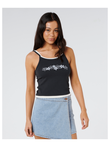 RIP CURL RIP CURL Half Moon Bay Layered Tank Washed Black
