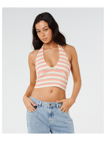 RIP CURL RIP CURL Topanga Canyon Rib Halter Peach