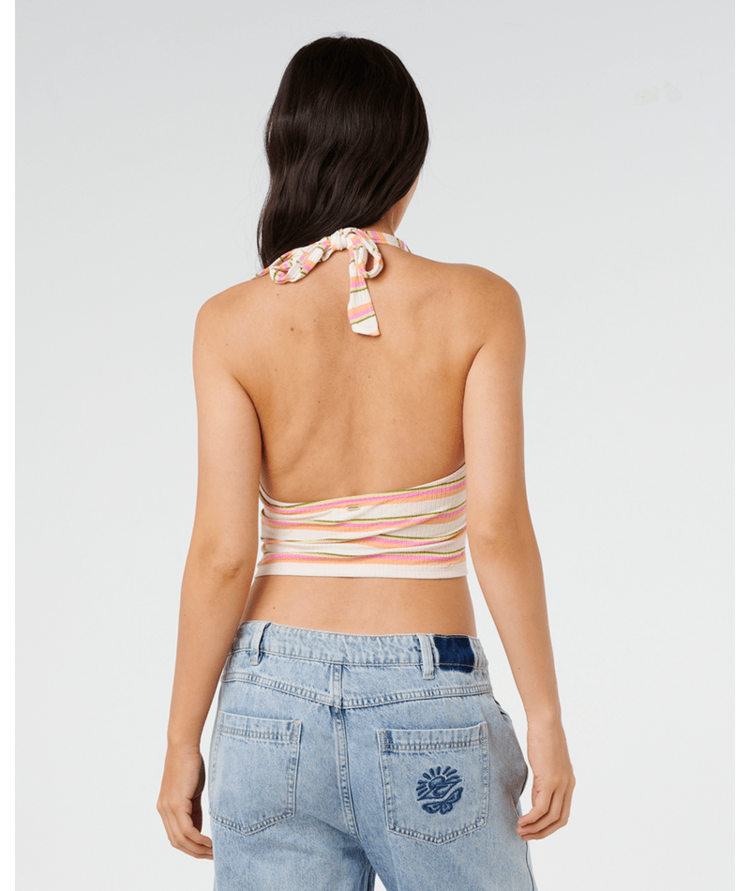 RIP CURL RIP CURL Topanga Canyon Rib Halter Peach