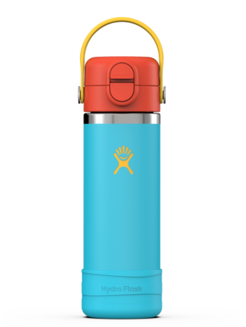 HYDRO FLASK HYDRO FLASK Kids 18 Oz Wide Mouth Covered Cap And Boot Bluejay