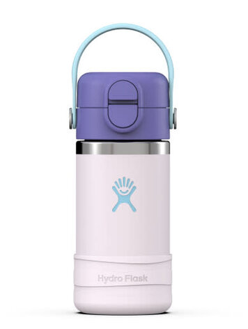 HYDRO FLASK HYDRO FLASK Kids 12oz Wide Mouth Covered Cap And Boot Cloud Pink