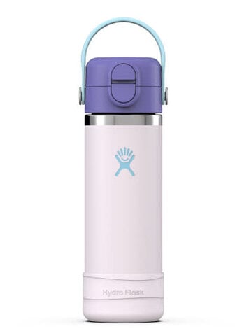 HYDRO FLASK HYDRO FLASK Kids 18oz Wide Mouth Covered Cap And Boot Cloud Pink