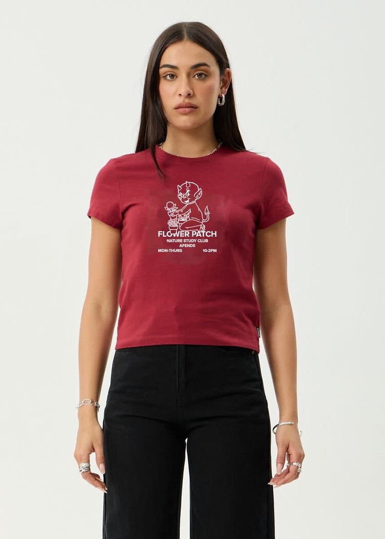 AFENDS AFENDS Flower Patch Recycled Baby Tee Ketchup