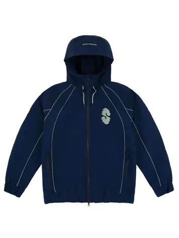 SOUVENIR SOUVENIR Insulated Track Jacket Blue