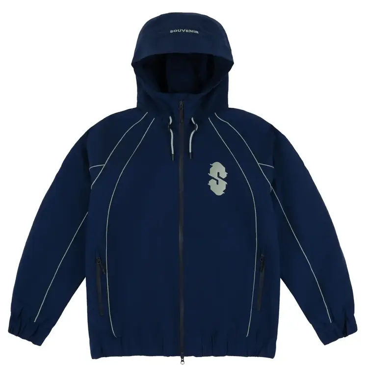 SOUVENIR SOUVENIR Insulated Track Jacket Blue