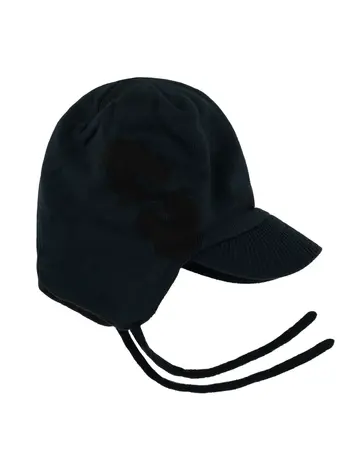 SOUVENIR SOUVENIR Knit Visor Cap Black