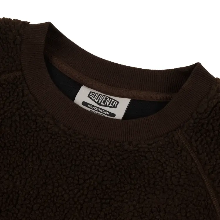 SOUVENIR SOUVENIR Sherpa Crew Chocolate