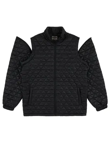 SOUVENIR SOUVENIR Convertable Micro Puffer Jacket Black