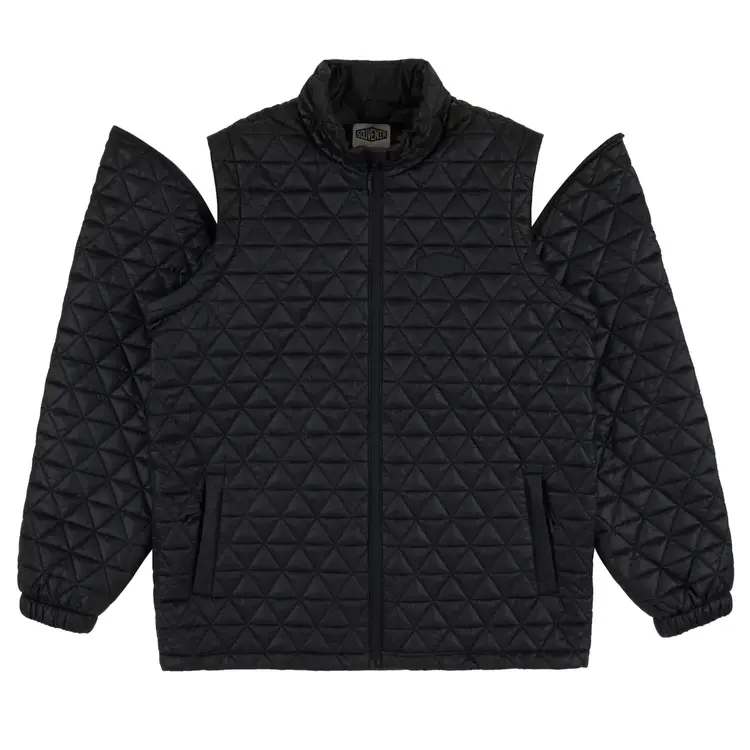 SOUVENIR SOUVENIR Convertable Micro Puffer Jacket Black