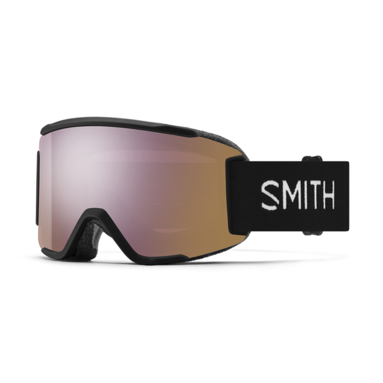 SMITH SMITH Squad S Black ChromaPop Everyday Rose Gold Mirror + Clear