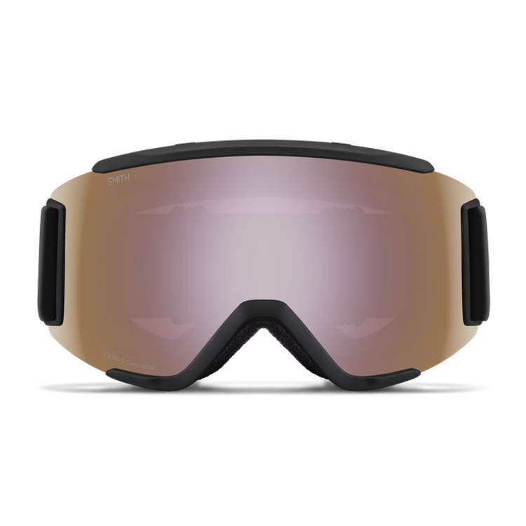 SMITH SMITH Squad S Black ChromaPop Everyday Rose Gold Mirror + Clear