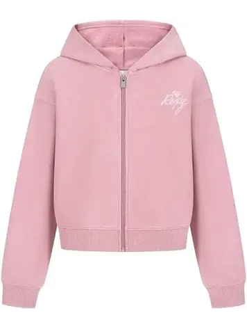 ROXY ROXY Girls' Washed Zip Hoodie Lilas