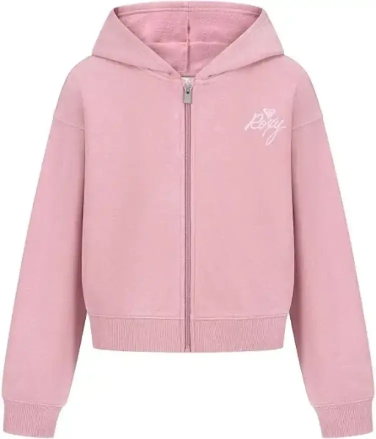 ROXY ROXY Girls' Washed Zip Hoodie Lilas