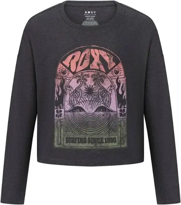 ROXY ROXY Girls' Surfing Ls Tee Phantom Heather