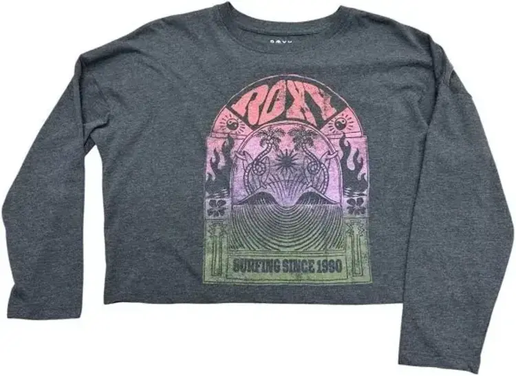 ROXY ROXY Girls' Surfing Ls Tee Phantom Heather