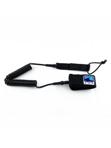 BLU WAVE BLU WAVE Blu Wave SUP Coil Leash Black